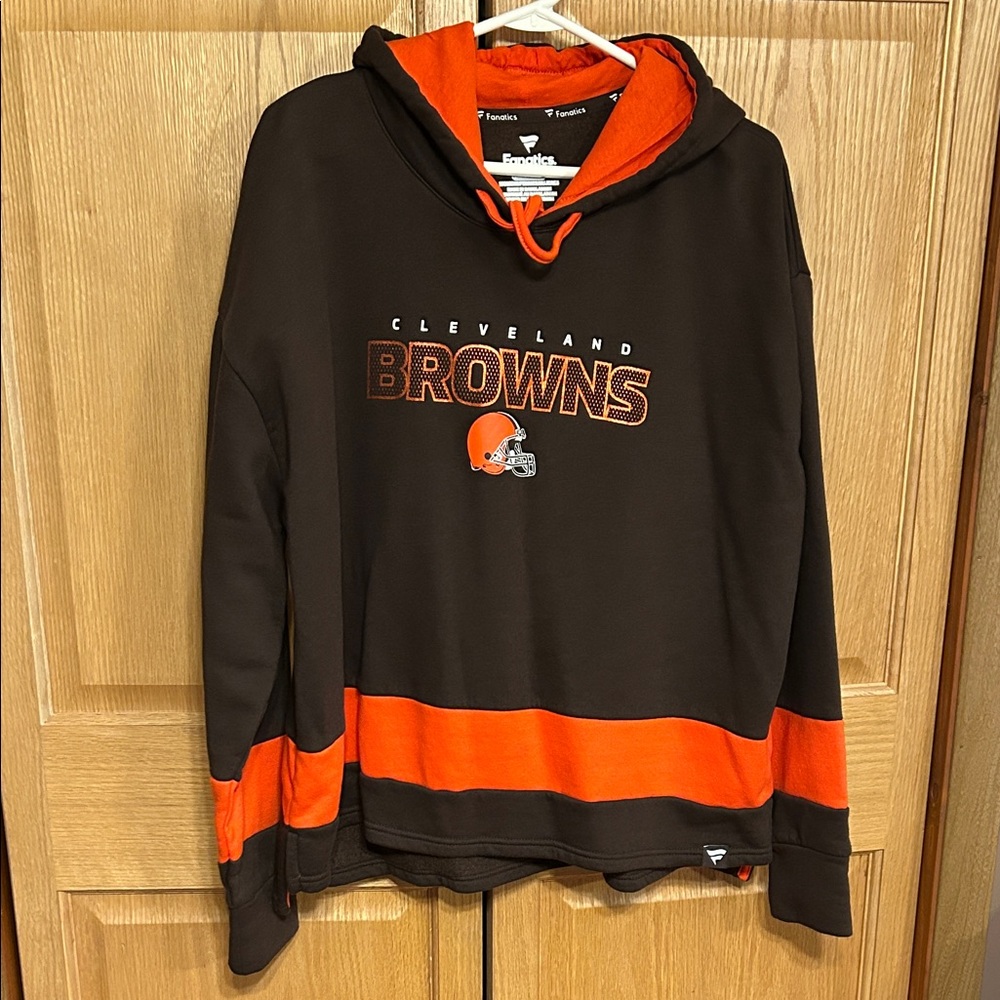 Fanatics Cleveland Browns Black and Orange Pullover Hoodie